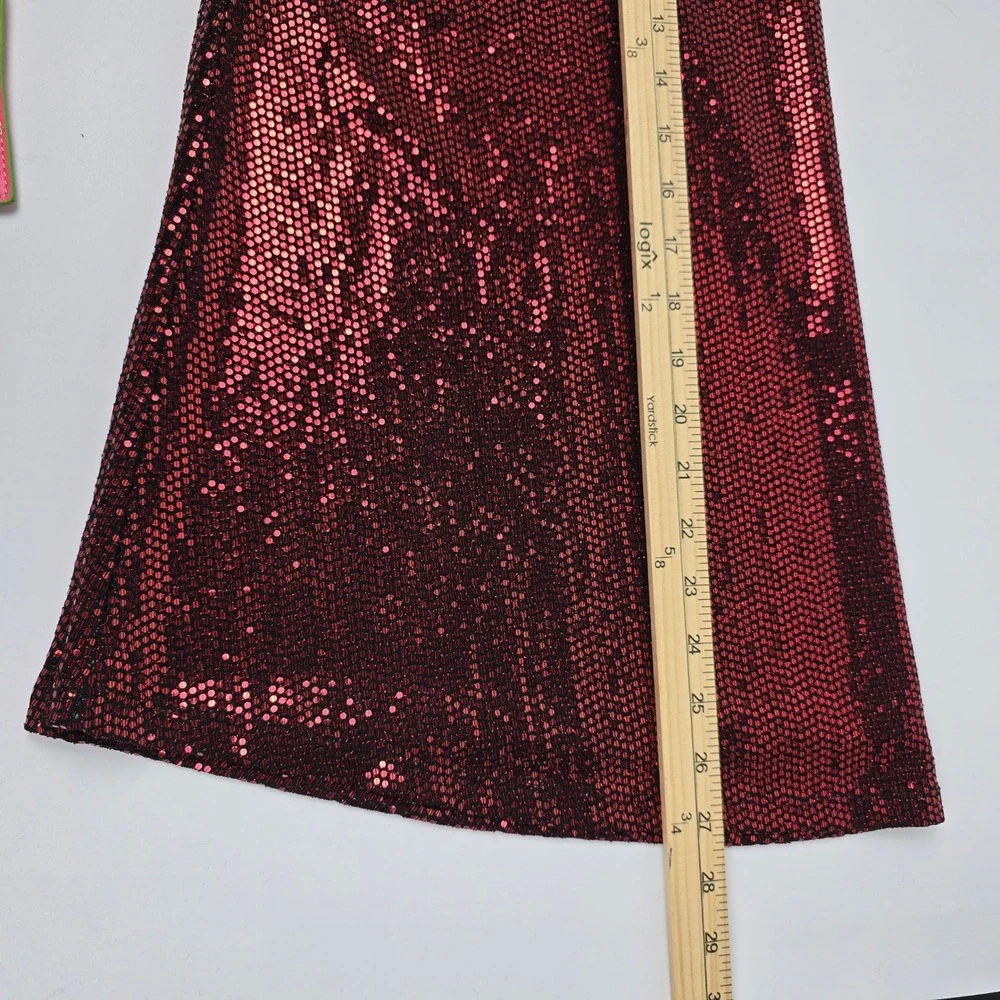 Torrid 1X Red Sequin Halter Tank Top Glitter Sparkle Night Out Party - Picture 9 of 9